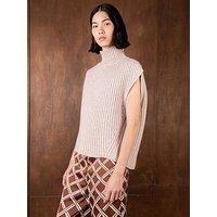 Vi.Ve.Re Elize Knitted Tabard - Oatmeal