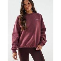 Gym King Womens 365 Raglan Sleeve Crew- Red