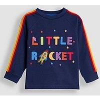 Jojo Maman Bebe Toddler Boys Rocket Applique Top - Navy