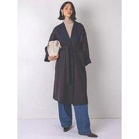 Vi.Ve.Re Sally Belted Coat - Navy/Brown