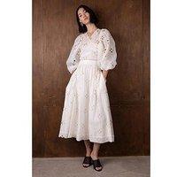 Vi.Ve.Re Enid Sheer Skirt - Ecru - Cream