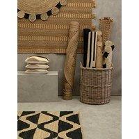 Interiors By Premier Bosie Demir Natural And Black Jute Rug
