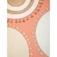 Interiors By Premier Kids Blue Round Rug With Tassels