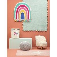 Interiors By Premier Kids Rectangular Rug - Sage Green