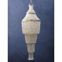 Interiors By Premier Palu Natural White And Amber Sea Shell Pendant