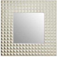 Interiors By Premier Dimano Champagne Finish 3D Geometric Wall Mirror