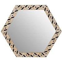 Interiors By Premier Harlo Hexagonal Wall Mirror
