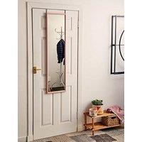 Interiors By Premier Mize Pink Plastic Frame Over Door Mirror