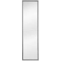 Interiors By Premier Mize Silver Plastic Frame Over Door Mirror