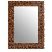 Interiors By Premier Ruben Dimensional Squares Wall Mirror