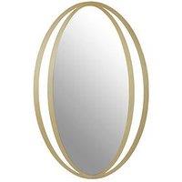 Interiors By Premier Trento Double Ring Design Wall Mirror