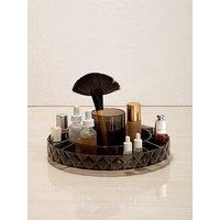Interiors By Premier Beauty Revolving Round Black Cosmetic Organiser