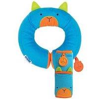 Trunki Snoozihedz Seat Belt Pad + Yondi Travel Neck Pillow - Bert Bear - Blue