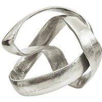 Interiors By Premier Prato Silver Finish Knot Sculpture