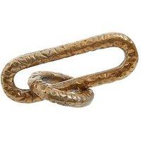 Interiors By Premier Prato Hammered Gold Chain Sculpture