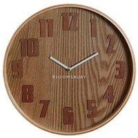 Interiors By Premier Vitus Brown Grain Large Wall Clock