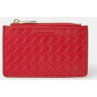 Accessorize Woven Card Holder - Red