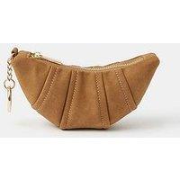 Accessorize Croissant Coin Purse - Brown