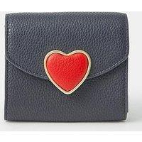 Accessorize Heart Fold Out Purse - Blue