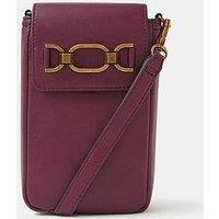 Accessorize Snaffle Buckle Phone Bag - Red
