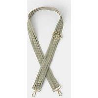 Accessorize Small Chevron Webbing Bag Strap - Green
