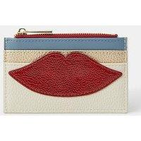 Accessorize Lips Colourblock Card Holder - Red