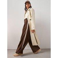 The Very Collection Side Stripe Smart Track Pant - Brown
