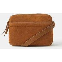 Accessorize Small Suede Crossbody Bag - Brown