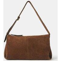 Accessorize Suede Shoulder Bag - Brown