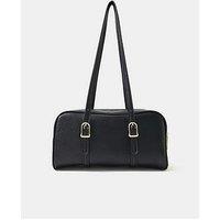 Accessorize Buckle Strap Bowler Bag - Black