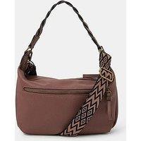 Accessorize Multi Strap Crossbody Bag - Brown
