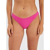 Accessorize Textured Bikini Bottoms - Pink