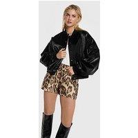 Alix The Label Jaguar Shorts - Brown