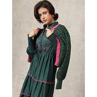 Emily Lovelock Pattern Cardigan - Green