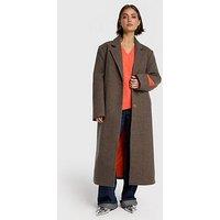 Alix The Label Checked Coat - Brown