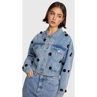 Alix The Label Embellished Jacket - Blue
