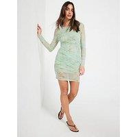 Free People Katana Mini Dress - Green