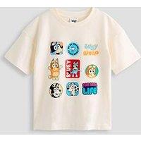 The Very Collection Bluey Badge T-Shirt - White