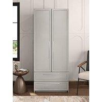 One Call Sinai Ready Assembled 2 Door Combi Wardrobe