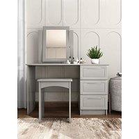 One Call Sinai Ready Assembled Dressing Table, Mirror And Stool