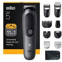Braun All-In-One Kit Series 5, 11In1 Grooming, Body Trim, Aio5560, Grey