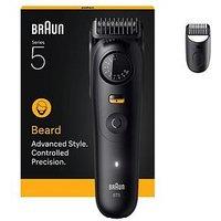 Braun Beard Trimmer Series 5, +2 Styling Tools, 20 Lengths, Bt5500, Black