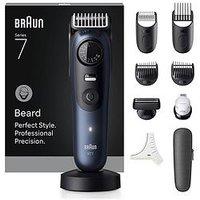 Braun Beard Trimmer Series 7,+10 Barbering Tools, 40 Lengths,Problade,Bt7540, Blue