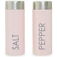 Interiors By Premier Liberty Light Pink Enamel Salt And Pepper Set