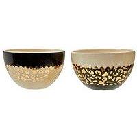 Interiors By Premier London Leo Set Of 2 Small Bowls