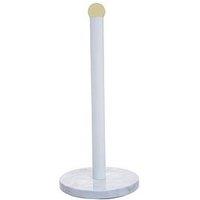 Interiors By Premier Easton White Marble Effect Kitchen Roll Holder
