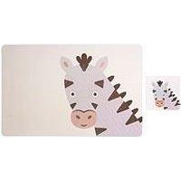 Interiors By Premier Effy Set Of 2 Zebra Placemat And Coaster