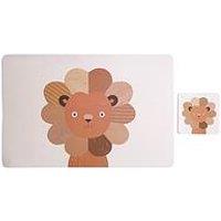Interiors By Premier Effy Set Of 2 Lion Placemats And Coasters
