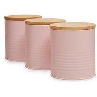 Interiors By Premier Set Of Three Alton Pink Cannisters