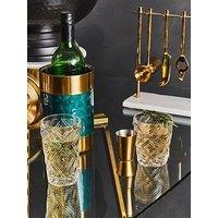 Interiors By Premier Fleur Set Of Four Clear Glass Tumblers